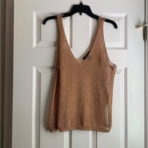 Forever 21 Metallic Tank